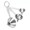 Wide Mouth Stainless Steel Canning Funnel Set with Filter, Pack of 3 - view 2