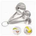 Wide Mouth Stainless Steel Canning Funnel Set with Filter, Pack of 3 - view 5