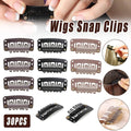 Wig Snap Clips for Hair Extension Wefts, Pack of 30 - Black - view 2