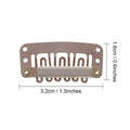 Wig Snap Clips for Hair Extension Wefts, Pack of 30 - Black - view 5