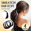 Wig-Style Elastic Hair Rope Ponytail Holder - Dark Brown - view 2