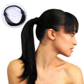 Wig-Style Elastic Hair Rope Ponytail Holder - Wine Red - view 4