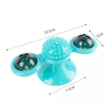 Windmill Cat Snack Dispenser Toy Slow Feeder Puzzle - Green - view 4