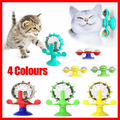 Windmill Cat Snack Dispenser Toy Slow Feeder Puzzle - Multicolour - view 2