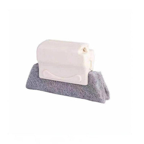 Window and Door Track Cleaning Brush with Scouring Pads - Beige, 1 Piece