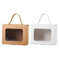 Window Gift Boxes with Handle, Pack of 25 - White - view 3
