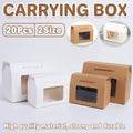 Window Gift Boxes with Handles, Pack of 20 - White, Large (20 x 11 x 15 cm) - view 2