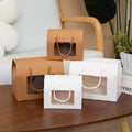 Window Gift Boxes with Handles, Pack of 20 - White, Large (20 x 11 x 15 cm) - view 5