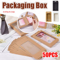 Window Gift Boxes with Hanging Tabs Pack of 50 - White - view 2