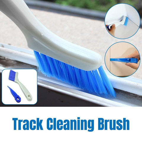 Window Groove Cleaning Brush with Scraper - 19 x 6cm