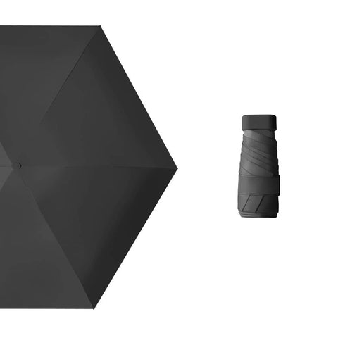Windproof Compact Umbrella UPF 50+ - Black