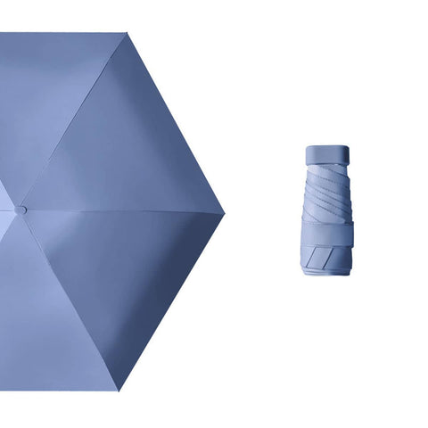 Windproof Compact Umbrella UPF 50+ - Haze Blue