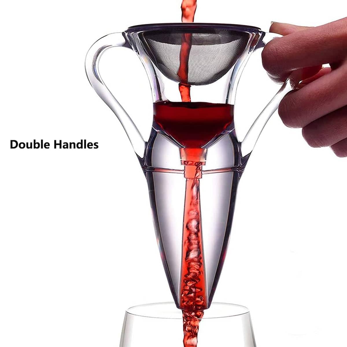 Wine Aerator Decanter Clear Acrylic for Home Parties and Wine Tasting - view 5