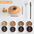 Wine and Whiskey Smoker Kit with Wood Chips for Cocktails and Home Bar - Hexagon - view 5