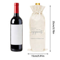 Wine Bottle Gift Bags, 10 Pack, Cotton and Linen Drawstring Bags - view 3