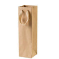Wine Bottle Gift Bags with Handles, Pack of 10 - Brown Kraft