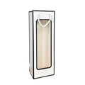 Wine Gift Bags with Clear Window and Drawstring, 30 Pack - White and Black
