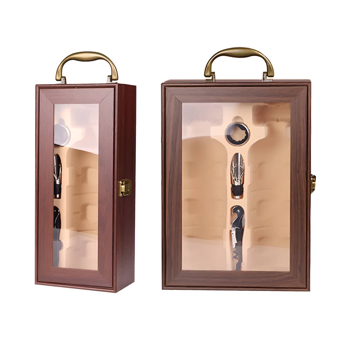 Wine Gift Box with Handle and Accessories - Double Bottle - view 3
