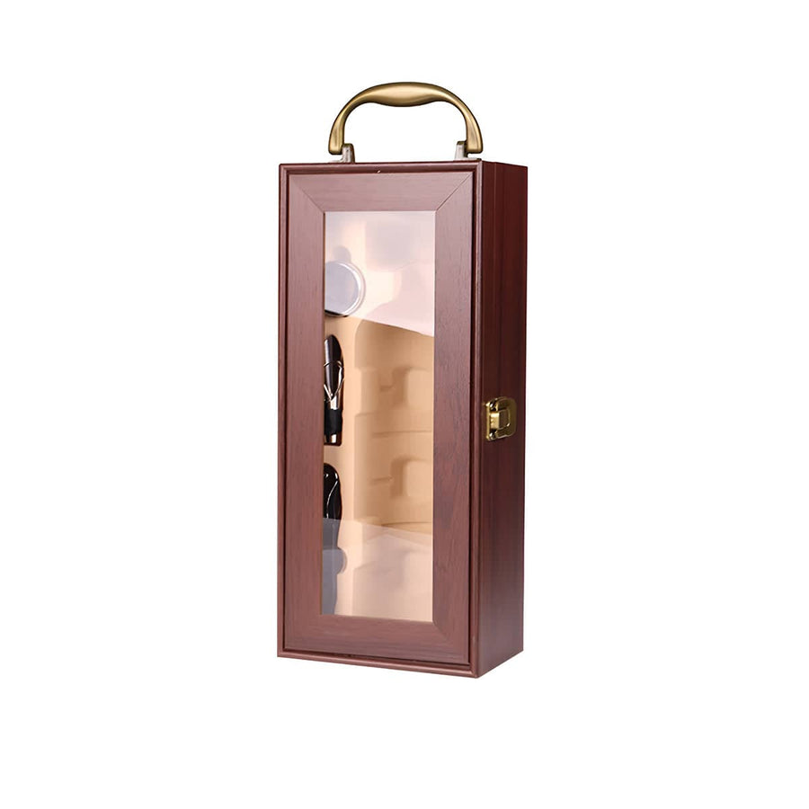 Wine Gift Box with Handle and Accessories - Single Bottle