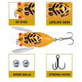 Winged Cicada Topwater Popper Fishing Lure for Bream and Bass, 40 mm, Pack of 4 - view 3