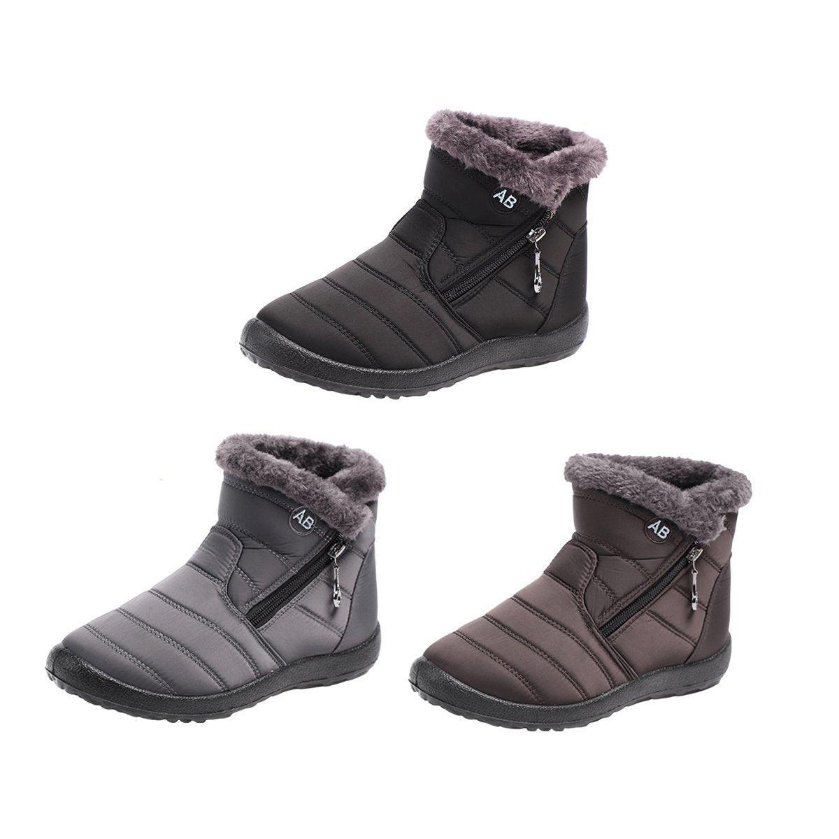 Winter Fleece-Lined Boots - Grey, CHN Size 36, Draft Pending Measurements - view 3