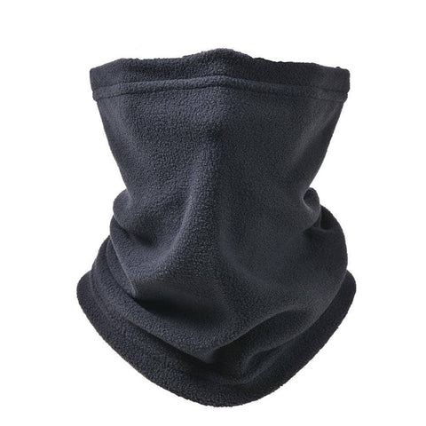 Winter Fleece Neck Warmer, 3-In-1 Snood, Scarf and Beanie - Dark Grey