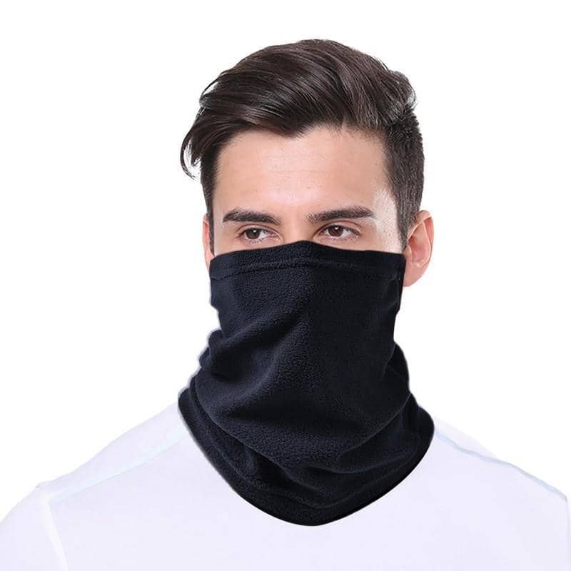 Winter Fleece Neck Warmer, 3-In-1 Snood, Scarf and Beanie - Dark Grey - view 4