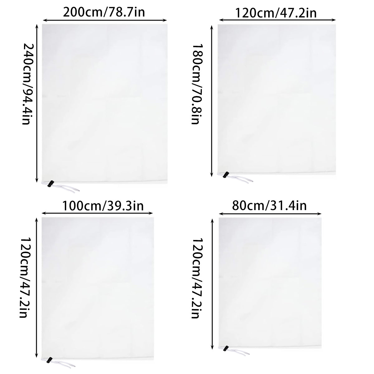 Winter Frost Proof Non-Woven Plant Cover - 100 x 120 cm - view 4