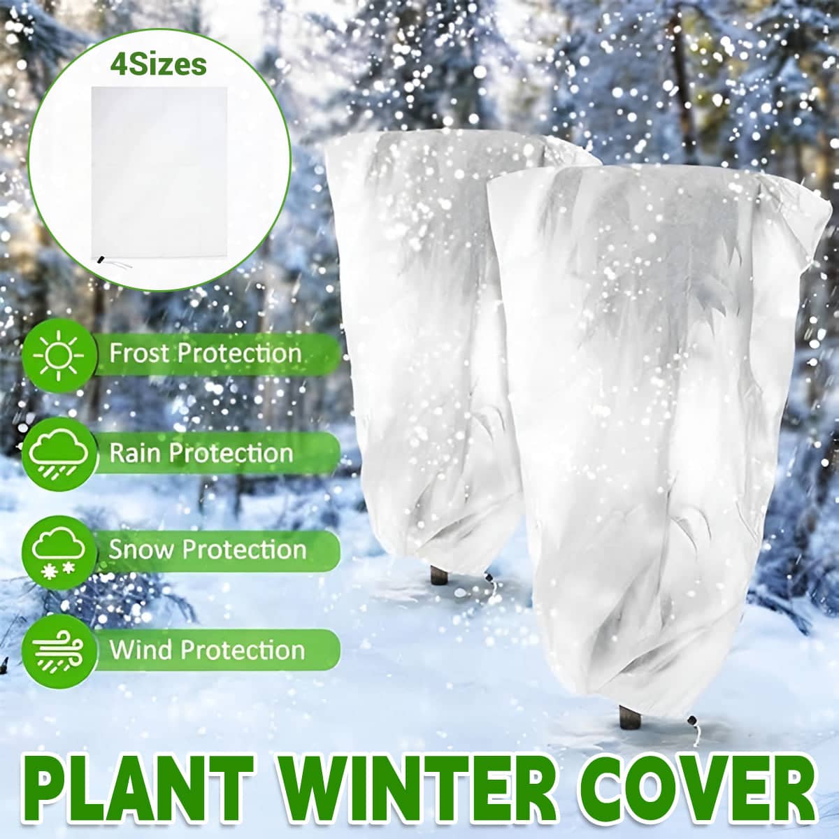 Winter Frost Proof Non-Woven Plant Cover - 200 x 240 cm - view 2