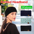 Winter Knitted Headband Ear Warmer for Women - Black - view 2