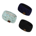 Winter Knitted Headband Ear Warmer for Women - Navy - view 3