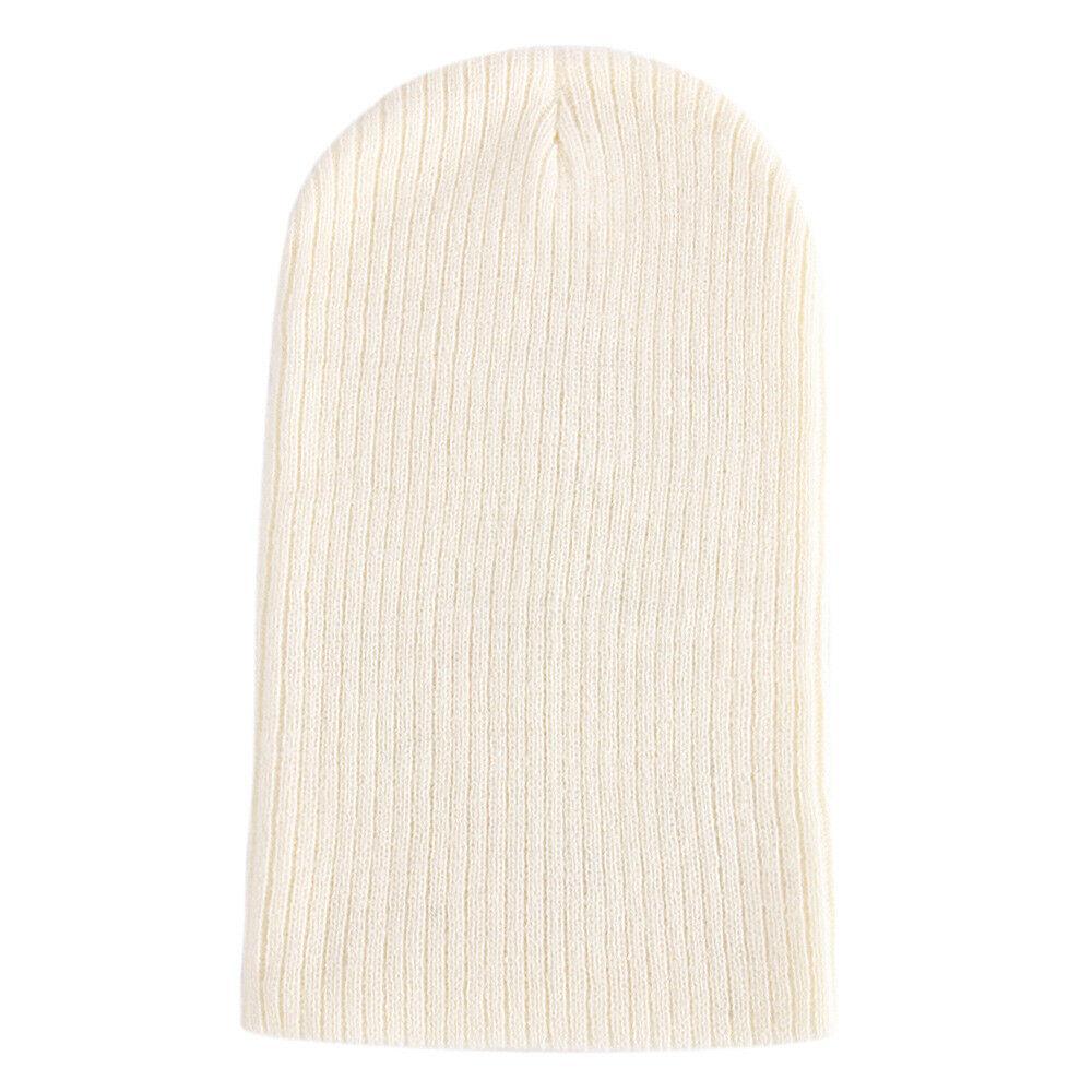Winter Slouch Beanie Knitted Hat for Men and Women - Beige