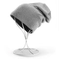 Winter Slouch Beanie Knitted Hat for Men and Women - Beige - view 4