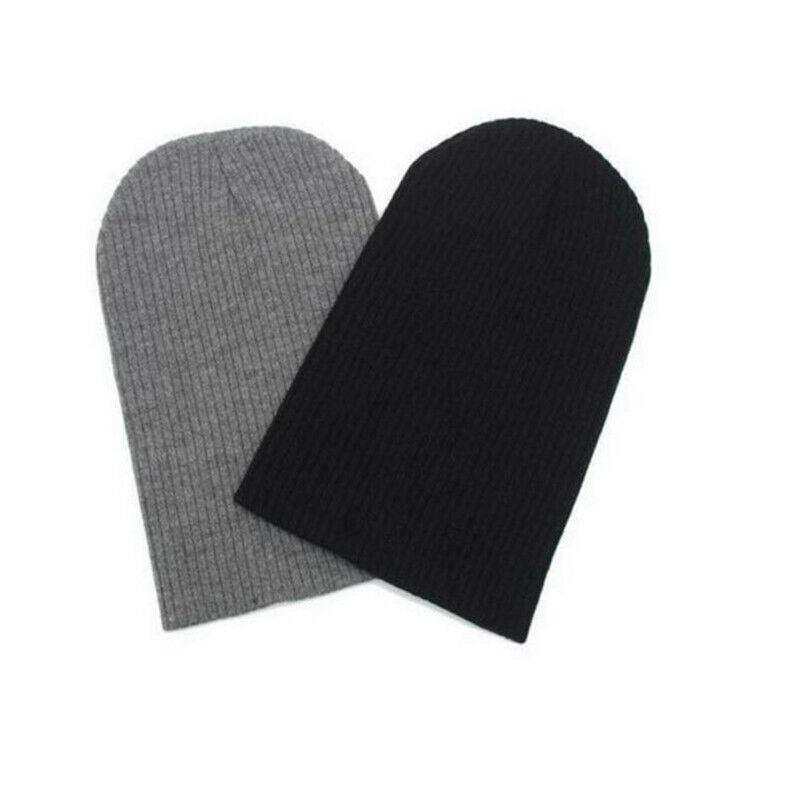 Winter Slouch Beanie Knitted Hat for Men and Women - Beige - view 5
