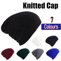 Winter Slouch Beanie Knitted Hat for Men and Women - Black - view 2