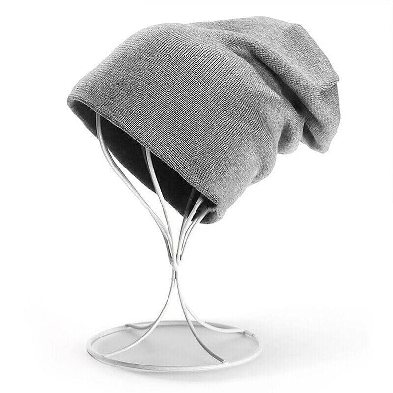 Winter Slouch Beanie Knitted Hat for Men and Women - Black - view 4