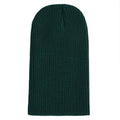 Winter Slouch Beanie Knitted Hat for Men and Women - Dark Green