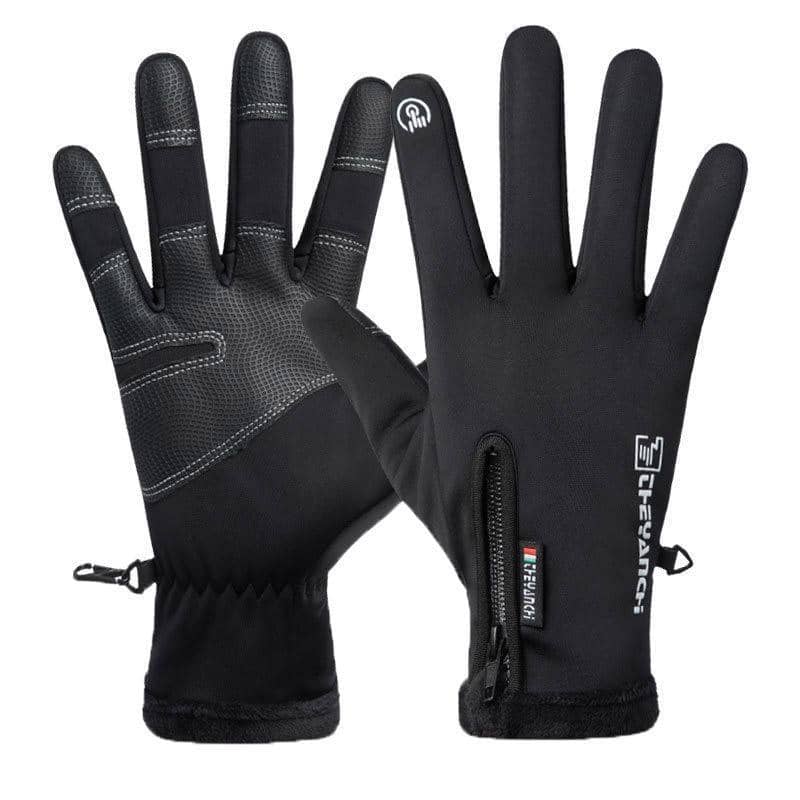 Winter Touch Screen Gloves - Black, Size XL (Length 24cm, Width 11.5cm)