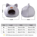 Winter Warm Enclosed Cat Bed Cat Ear House - M, 33 cm - view 4