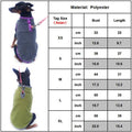 Winter Warm Fleece Dog Jumper Vest - Blue with Red Trim, XL (Bust 56 cm, Length 39 cm) - view 4