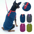 Winter Warm Fleece Dog Jumper Vest - Blue with Red Trim, XL (Bust 56 cm, Length 39 cm) - view 5