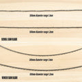 Wire Cutting Blades for Woodworking, Pack of 50 - Stretch Steel Fine Tooth, 300mm - view 3
