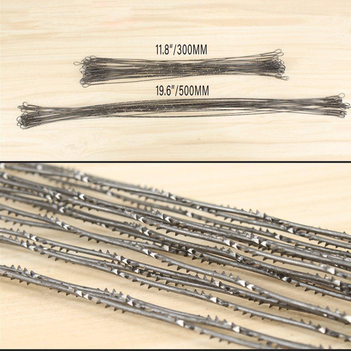 Wire Cutting Blades for Woodworking, Pack of 50 - Stretch Steel Fine Tooth, 500mm - view 4