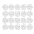 Wire Storage Cube Plastic Connectors Mesh Snap Push Grid - Pack of 20 White