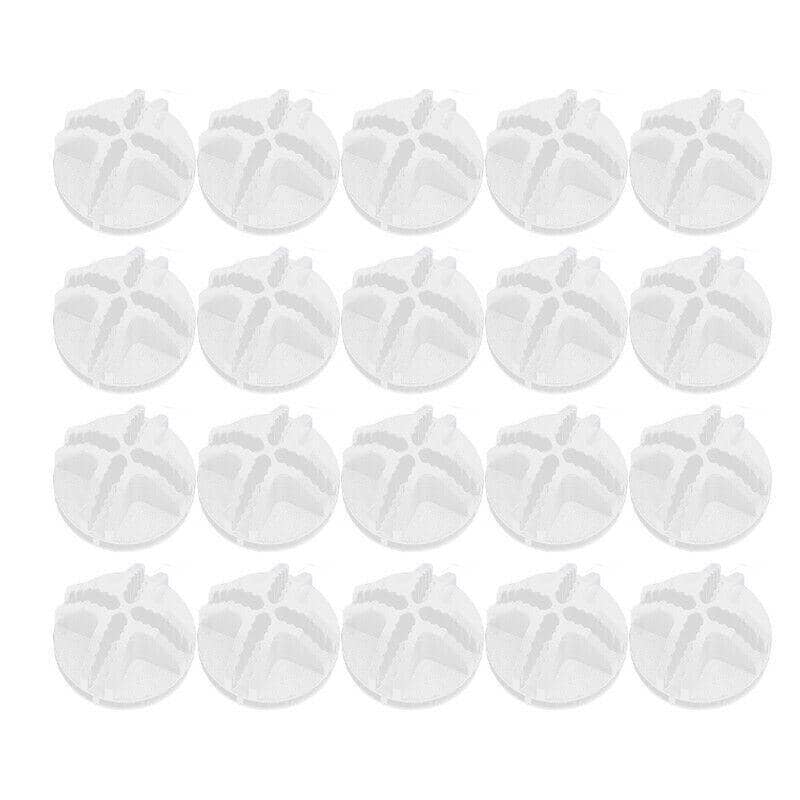 Wire Storage Cube Plastic Connectors Mesh Snap Push Grid - Pack of 20 White