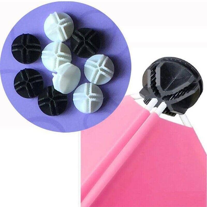 Wire Storage Cube Plastic Connectors Mesh Snap Push Grid - Pack of 20 White - view 5