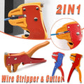 Wire Stripper and Crimping Pliers - Orange, 2-In-1 Duck Beak Tool - view 2