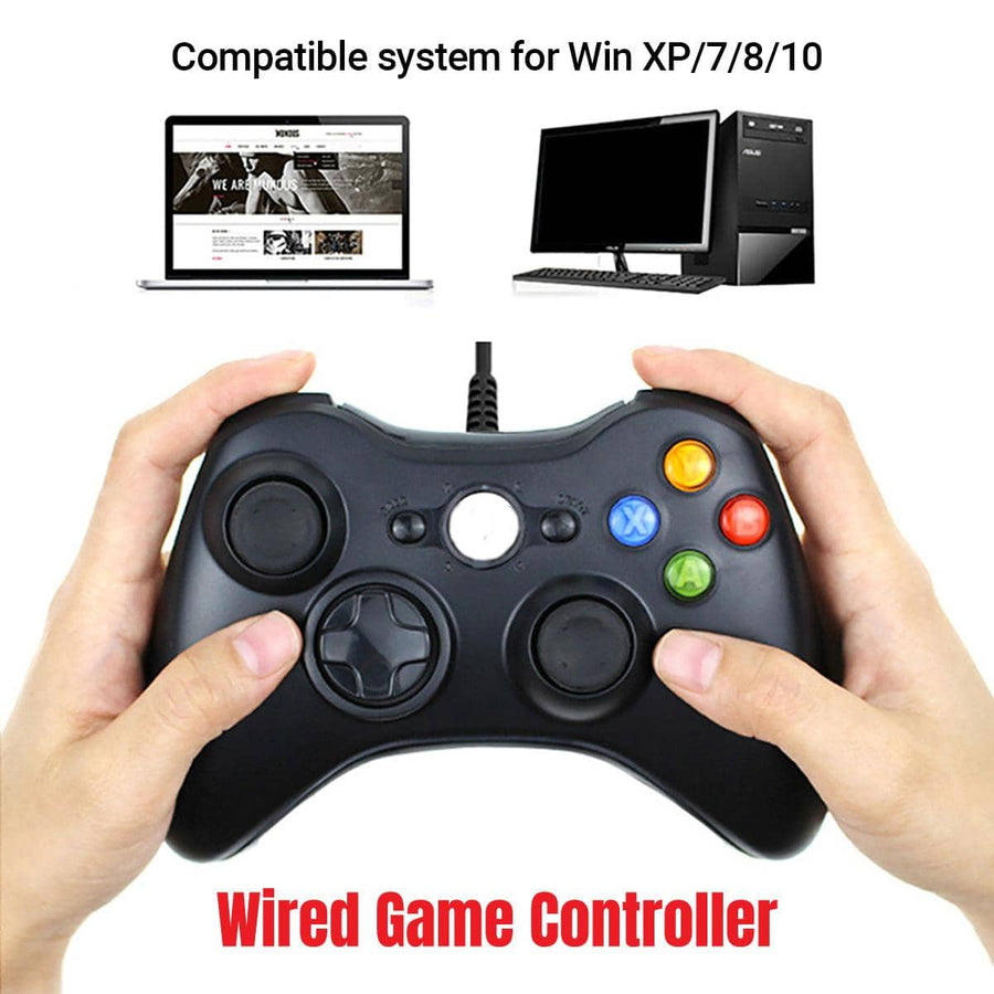 Wired Game Controller with Dual Vibration for PC and Android TV Box