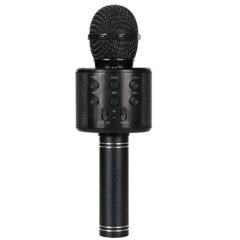 Wireless Bluetooth Karaoke Microphone Speaker - Black