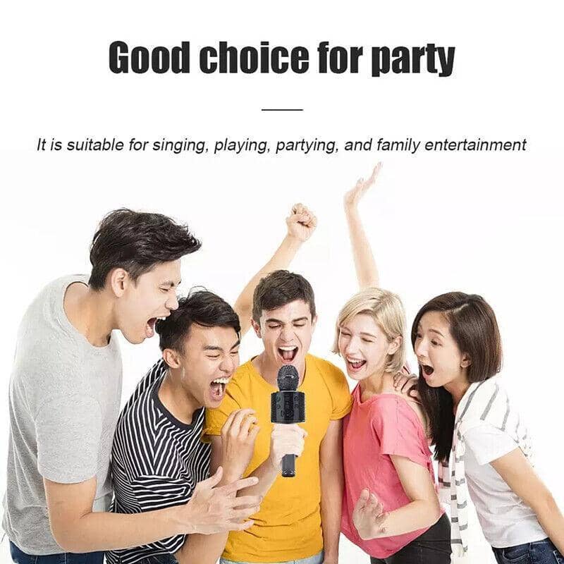 Wireless Bluetooth Karaoke Microphone Speaker - Black - view 5